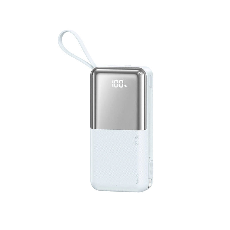 Remax RPP-678 10000mah 22.5W Fast Charge Power Bank With Cables For iPhone/Type C Baby Blue